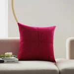 Cushion Cover Velvet-Like Microvelours Concealed Zipper Machine Washable