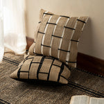 Cushion Cover Woven Cotton Blend Textured Hidden Zipper