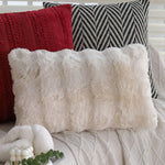 Cushion Cover Woven Herringbone Cotton Blend Concealed Zipper