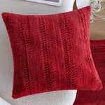 Cushion Cover Woven Herringbone Cotton Blend Concealed Zipper