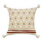 Cushion Cover Woven Medallion Cotton Blend Tassels