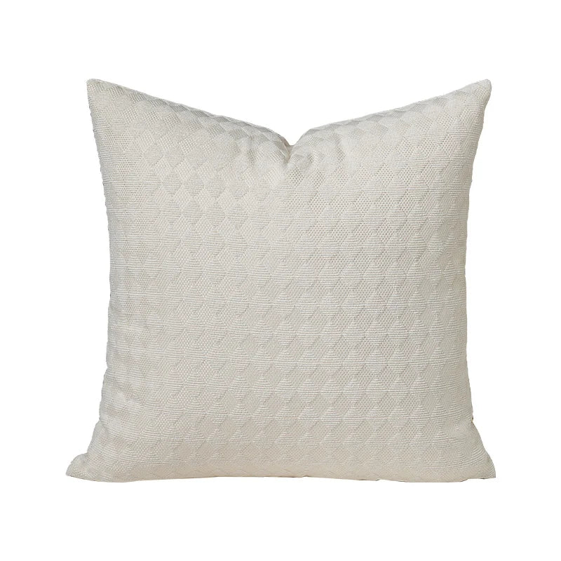 Cushion Cover Woven Triangle Chenille Removable Zipper 45x45 Cm