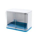 Cutlery Drainer Dustproof Lid Removable Drain Tray