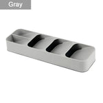 Cutlery Organizer Tiered Space-Saving BPA-Free With Non-Slip Feet