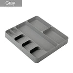 Cutlery Organizer Tiered Space-Saving BPA-Free With Non-Slip Feet