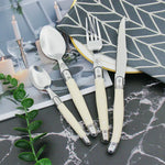 Cutlery Set 24 Piece Stainless Steel Ivory Handles