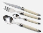 Cutlery Set 24 Piece Stainless Steel Ivory Handles
