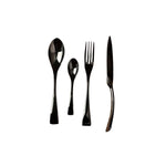 Cutlery Set Black Stainless Steel Modern Design