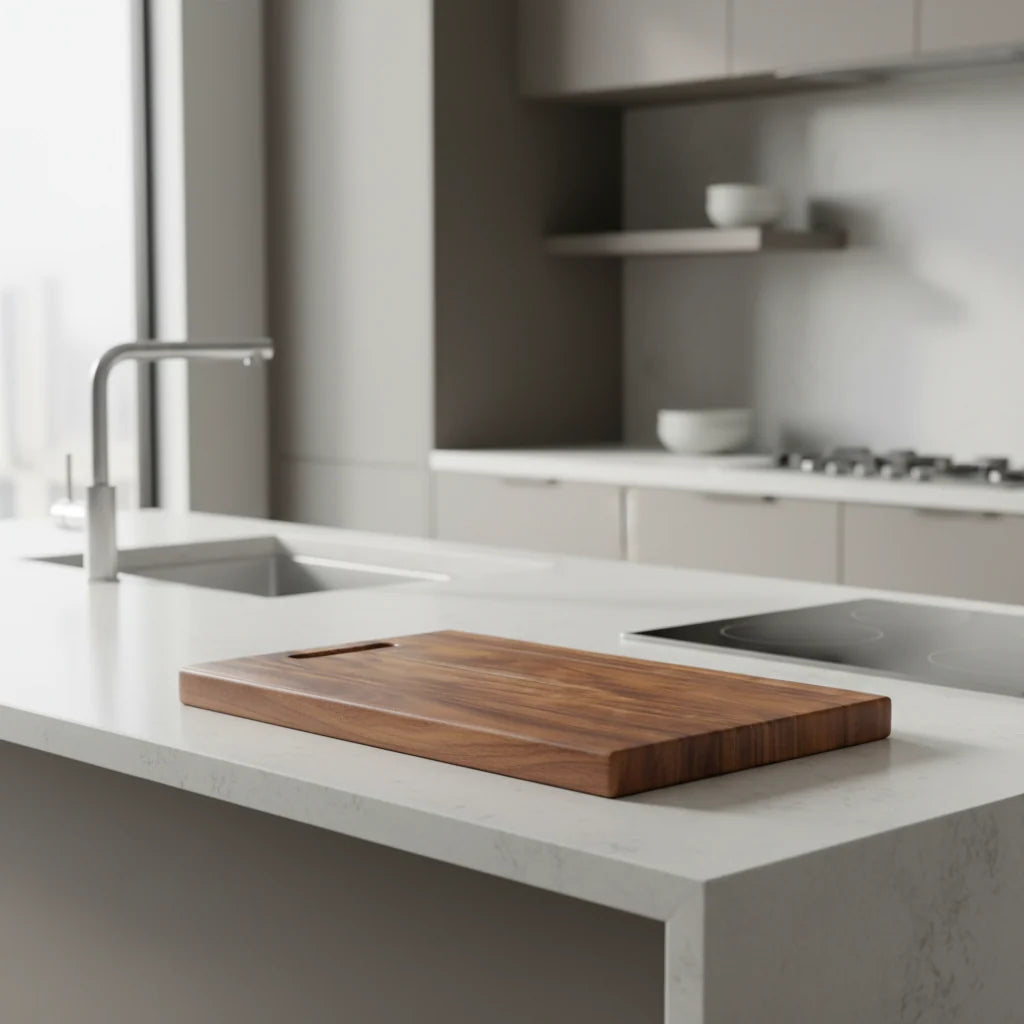 Cutting Board Acacia Wood Naturally Antibacterial Knife-Friendly Surface