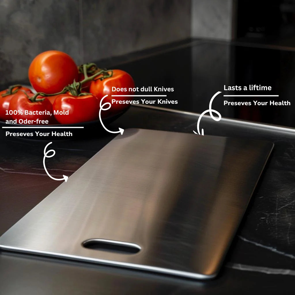 Cutting Board Stainless Steel Antibacterial Dishwasher Safe