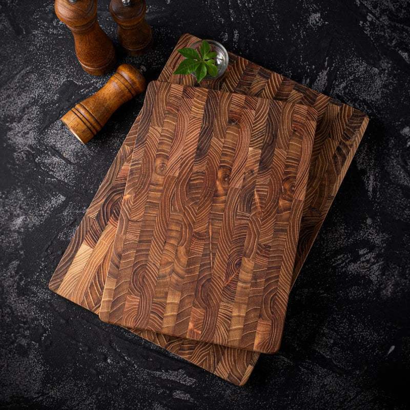 Cutting Board Teak Wood Water-Repellent 1-Inch Thick