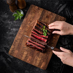 Cutting Board Teak Wood Water-Repellent 1-Inch Thick