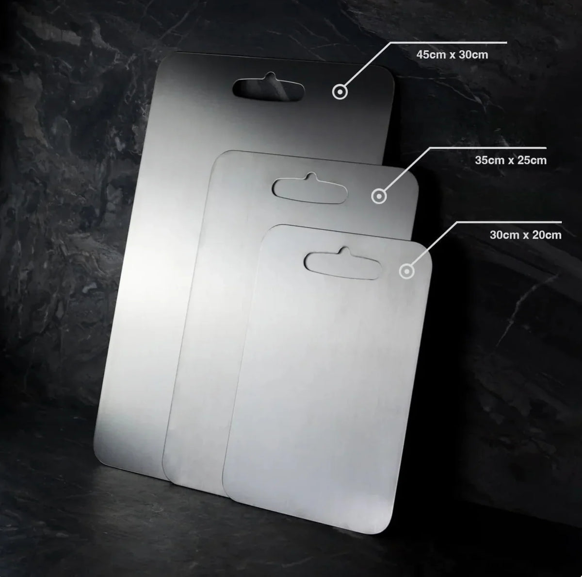 Cutting Board Titanium Non-Porous Scratch-Resistant Dishwasher-Safe