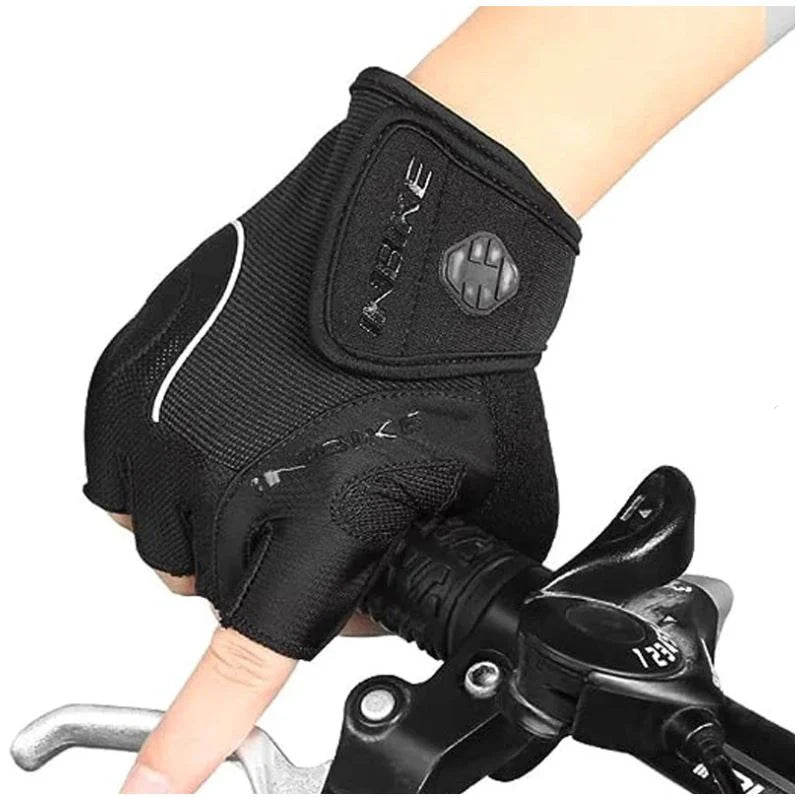 Cycling Gloves Gel Padding Half-Finger Non-Slip Grip