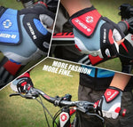 Cycling Gloves Gel Padding Half-Finger Non-Slip Grip