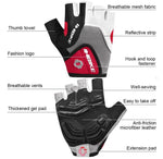 Cycling Gloves Gel Padding Half-Finger Non-Slip Grip
