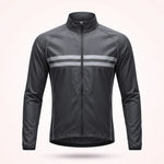 Cycling Jacket Water-Repellent Windproof Breathable With Reflective Stripes