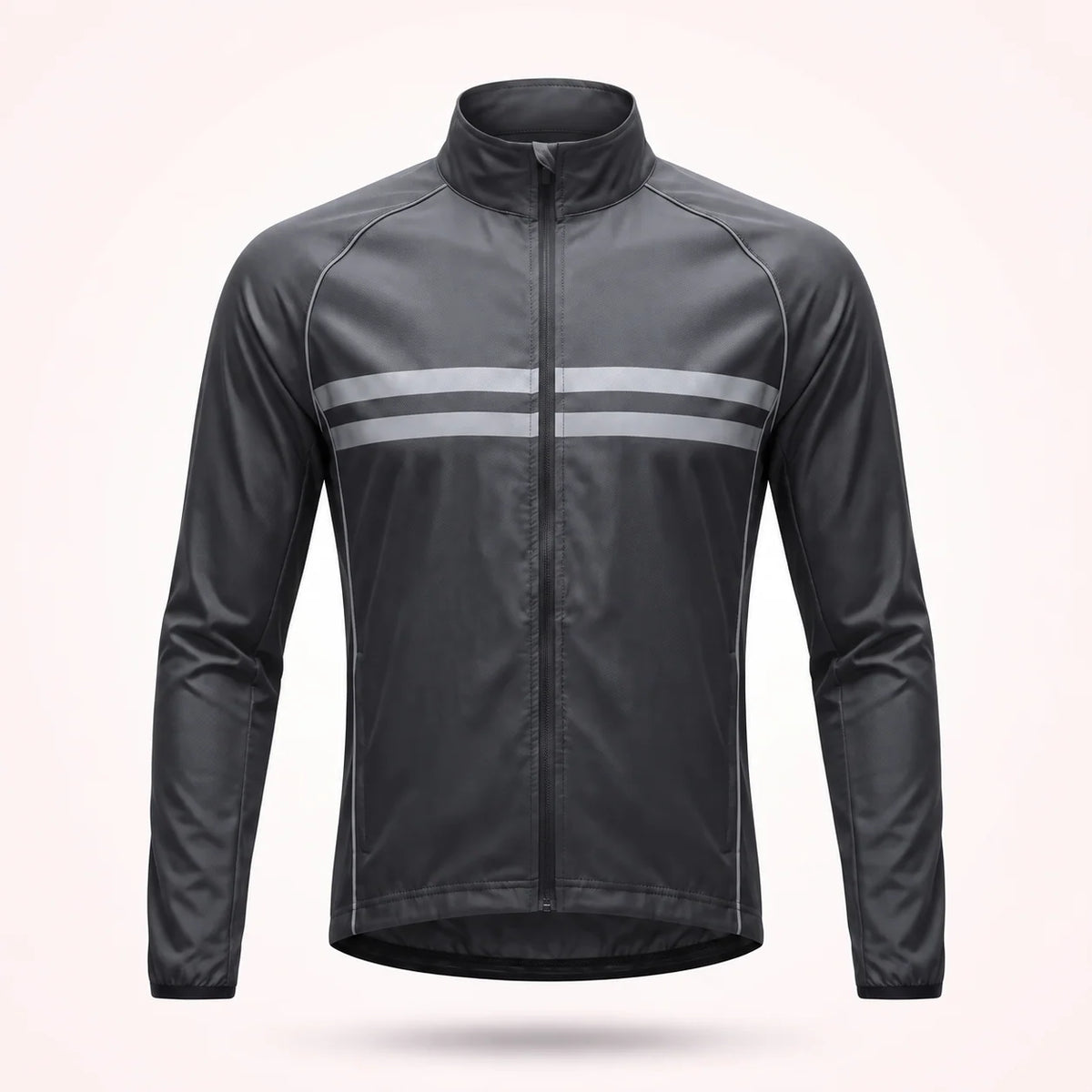 Cycling Jacket Water-Repellent Windproof Breathable With Reflective Stripes
