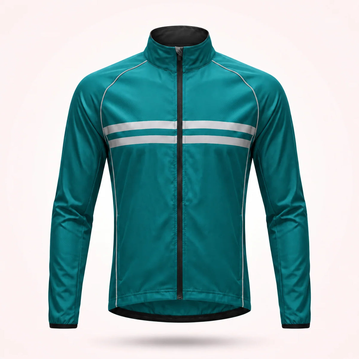 Cycling Jacket Water-Repellent Windproof Breathable With Reflective Stripes
