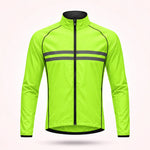 Cycling Jacket Water-Repellent Windproof Breathable With Reflective Stripes