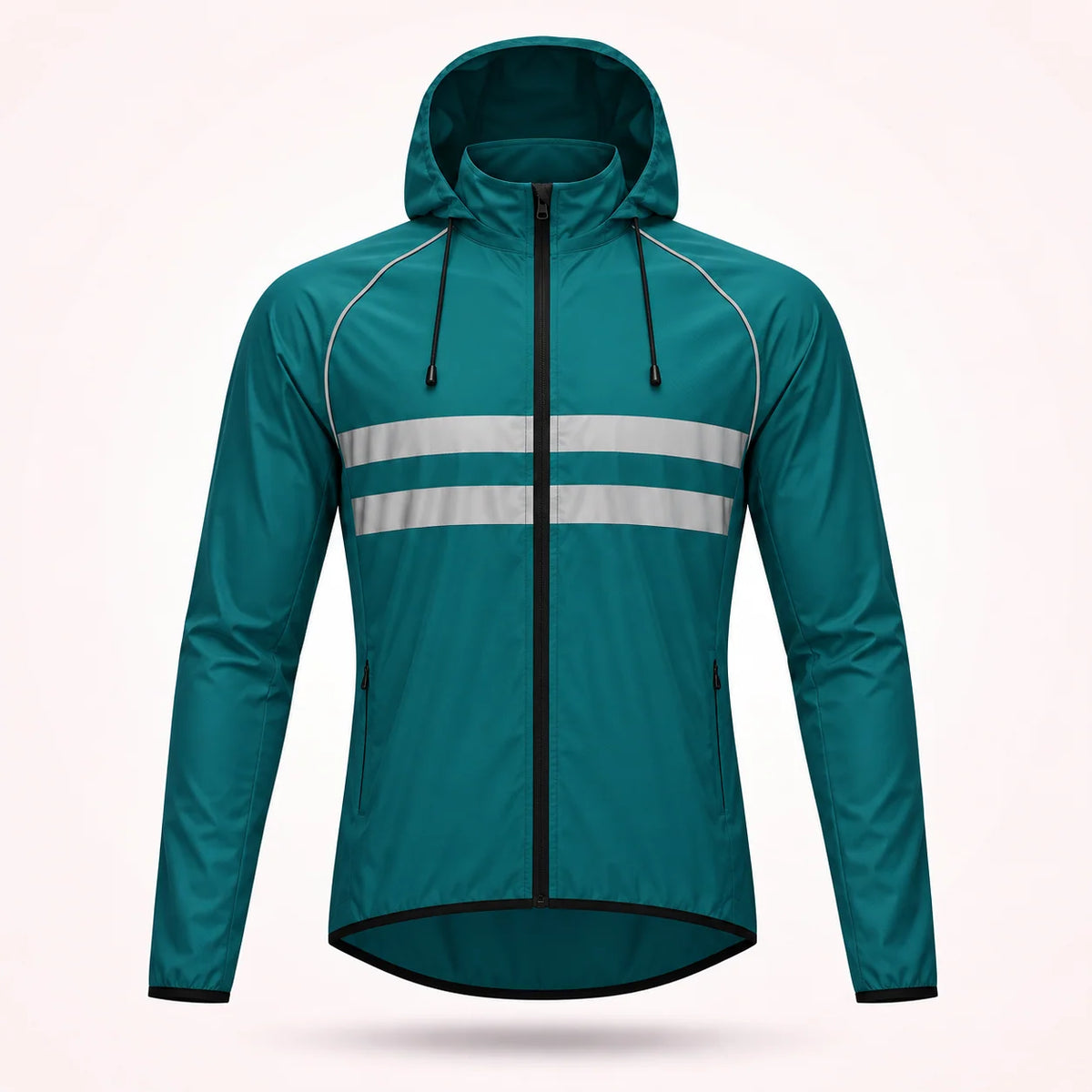 Cycling Jacket Water-Repellent Windproof Breathable With Reflective Stripes