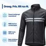 Cycling Jacket Water-Repellent Windproof Breathable With Reflective Stripes