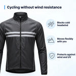 Cycling Jacket Water-Resistant Windproof Breathable