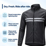 Cycling Jacket Water-Resistant Windproof Breathable