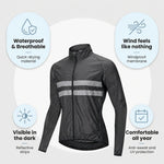 Cycling Jacket Water-Resistant Windproof Breathable