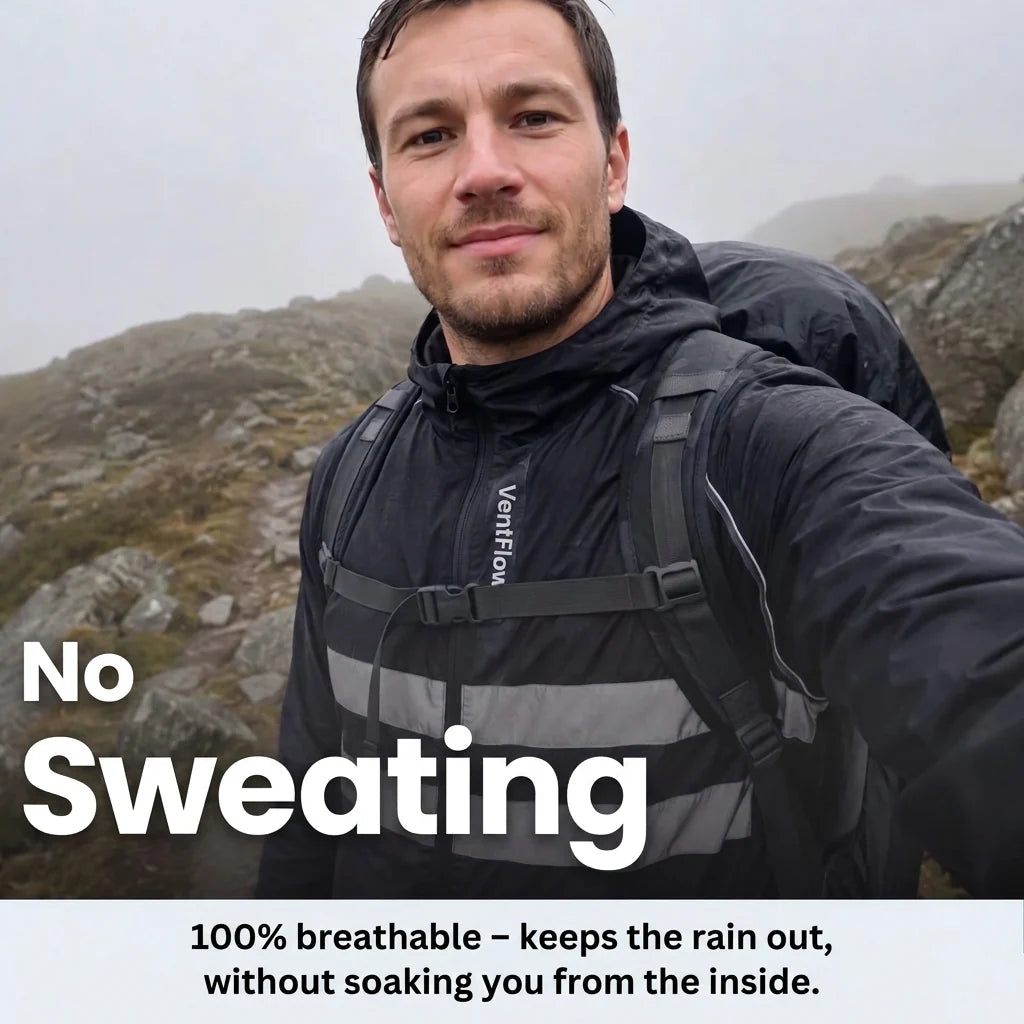 Cycling Jacket Water-Resistant Windproof Breathable