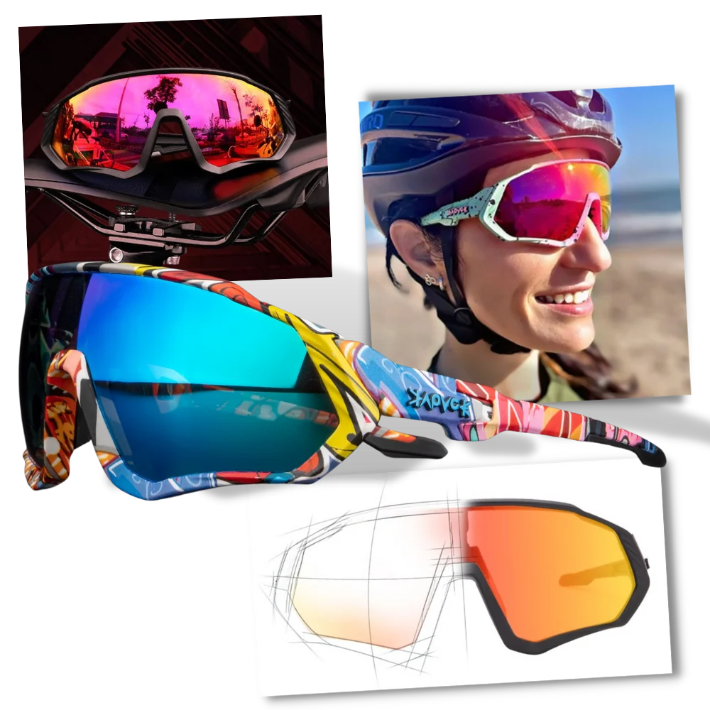 Cycling Sunglasses Polarized & Photochromic Non-Slip Fit