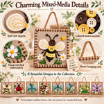 DIY Craft Kit Wildlife Embroidery Wall Hanging