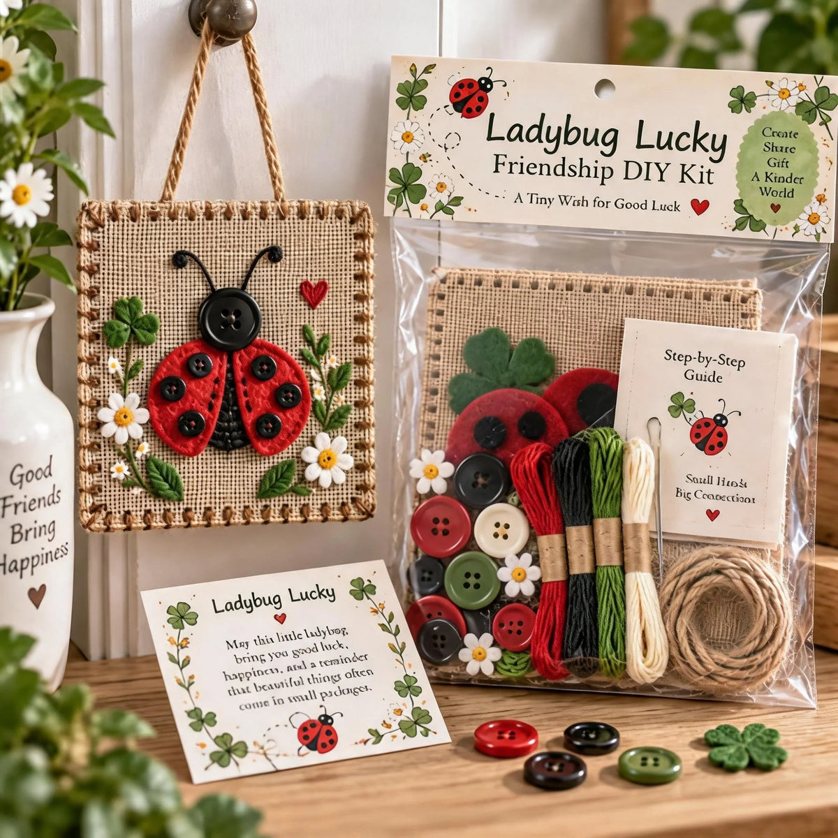 DIY Craft Kit Wildlife Embroidery Wall Hanging