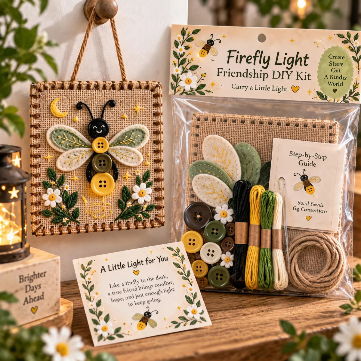 DIY Craft Kit Wildlife Embroidery Wall Hanging