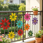 Daisy Wall Decor Iron 3D Weather-Resistant Floral Accent