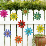 Daisy Wall Decor Iron 3D Weather-Resistant Floral Accent