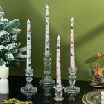 Decorative Candle Set Handcrafted Wax Set of 2