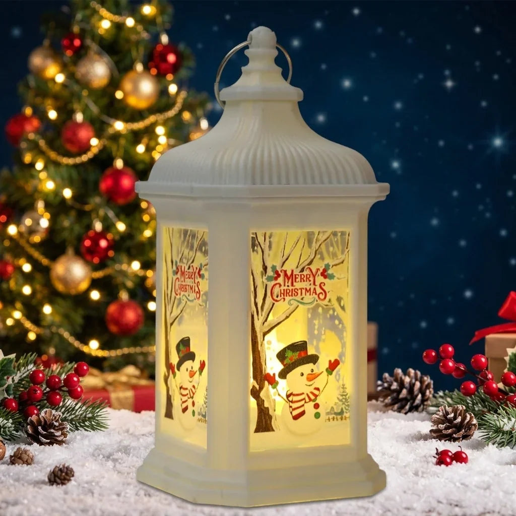 Decorative Christmas Lantern Integrated LED Warm Glow