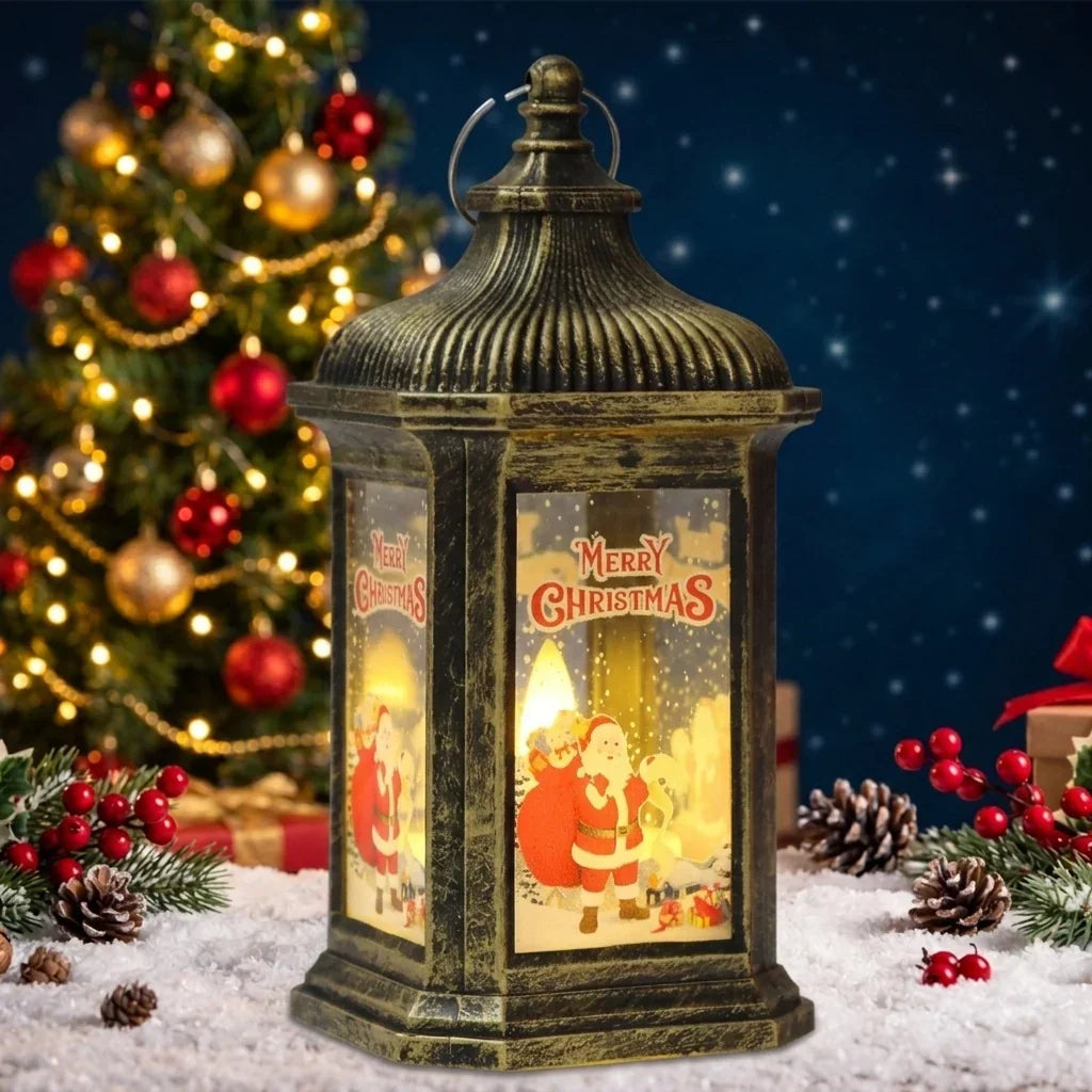 Decorative Christmas Lantern Integrated LED Warm Glow