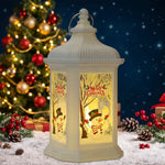Decorative Christmas Lantern Warm LED & Festive Motifs