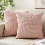 Decorative Cushion Cotton-Linen Blend Machine-Washable Cover 17.7 Inch