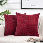 Decorative Cushion Cotton-Linen Blend Machine-Washable Cover 17.7 Inch