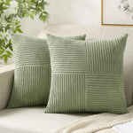 Decorative Cushion Cotton-Linen Blend Machine-Washable Cover 17.7 Inch