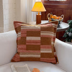 Decorative Cushion Cotton-Linen Hand-Knotted Fringes Removable Cover