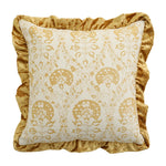 Decorative Cushion Cover Baroque Jacquard Velvet Ruffle