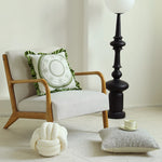 Decorative Cushion Cover Baroque Jacquard Velvet Ruffle
