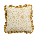 Decorative Cushion Cover Baroque Jacquard Velvet Ruffle