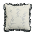 Decorative Cushion Cover Baroque Jacquard Velvet Ruffle