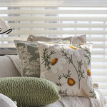 Decorative Cushion Cover Cotton-Linen Zigzag Tufting & Tassels