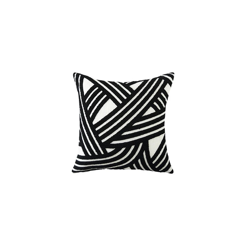 Decorative Cushion Cover Tufted Chenille Concealed Zipper